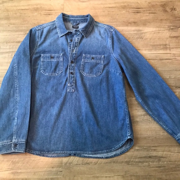 J. Crew Tops - J. Crew Denim Pop Over